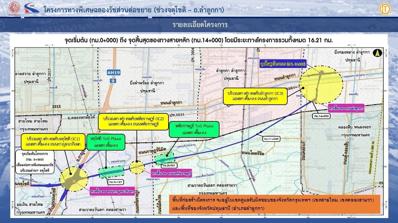 แผนที่เส้นทางทางด่วนจตุโชติ-ลำลูกกา และจุดขึ้นลง.jpg